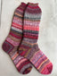 One of a Kind Scrappy Handmade Wool Socks - Soft, Warm & Colorful Winter Socks for Women