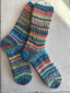 Whimsical Scrappy Handmade Wool Socks - Soft, Warm & Colorful Winter Socks for Women