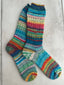 Colorful Scrappy Merino Wool Socks, HandMade, Luxurious Softness for Cold Weather, Thoughtful Gift for Loved Ones