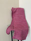 Fun and Funky Striped Scarf, 100% Merino Wool, One of a Kind Scarf, Boiled Wool, American Made Wool Yarn