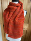 Vibrant Fishermans Rib Style, Handcrafted Accessories for Winter Warmth, Gift Idea, One of a Kind Knit Alpaca & Merino Wool Scarf