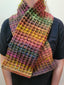 Handmade Multicolored Fairbrook Crochet Scarf, Stylish Scarf, Unique Winter Scarf