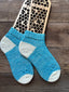 Handmade Merino & Alpaca Slipper Socks – Plush, Warm Comfort for Home & Gift Ideas, Size Medium