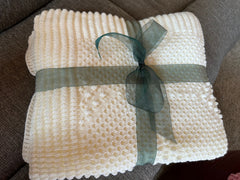 Knit Afghan Handmade, Baby Shower Gift, Handmade Blanket, Throw Blanket, Nursery Accent Wall, Blanket, Chunky Knit Blanket, Swaddle Blanket