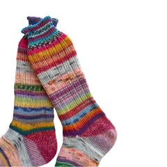 Fun Colorful Scrappy Wool Socks, Homemade Wool Socks