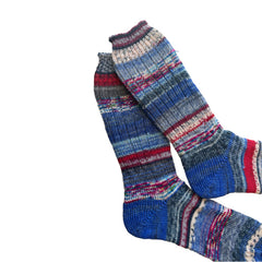 Scrappy Colorful Wool Socks,  Thick Wool Socks, Colorful Wool Socks