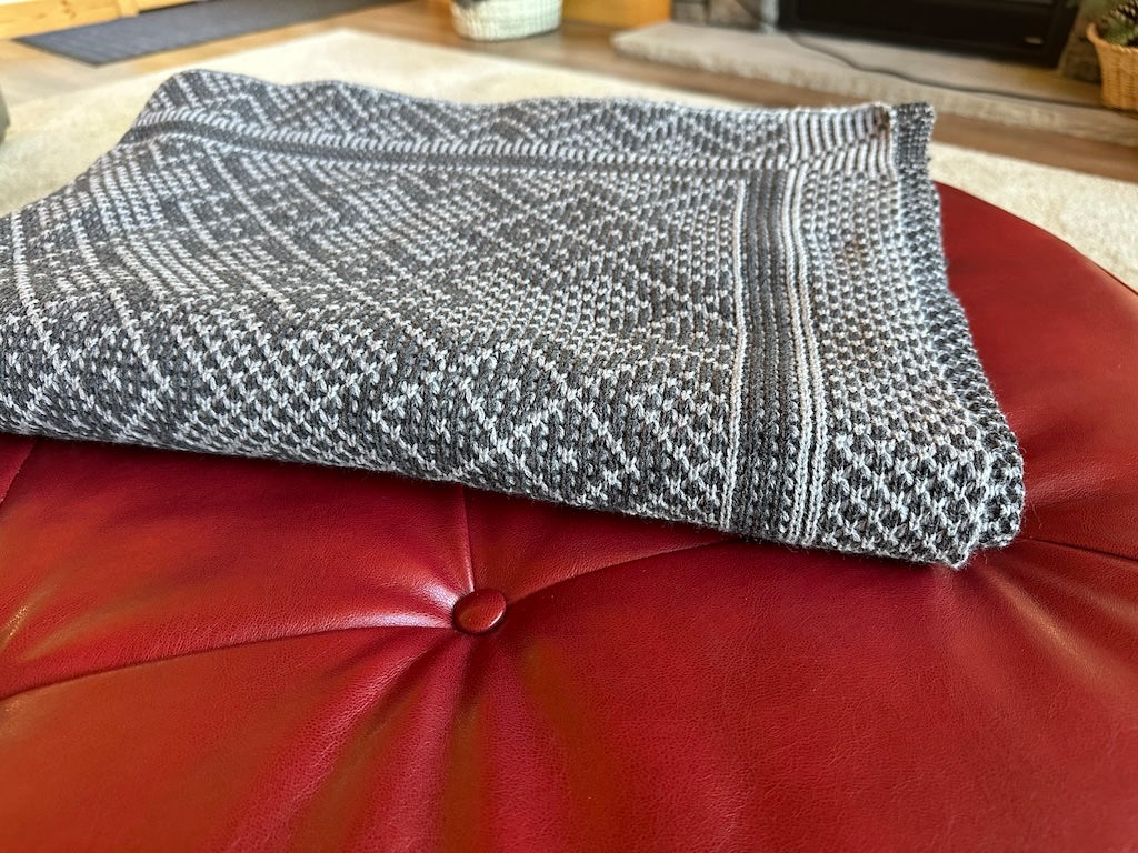 Handmade Knit Throw Blanket, Luxurious Soft Yarn Perfect for Relaxation, Unique Gift Idea for Any Occasion