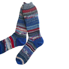 Scrappy Colorful Wool Socks,  Thick Wool Socks, Colorful Wool Socks