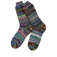 Scrappy Colorful Wool Socks, Thick Wool Socks, Colorful Wool Socks, Handknit