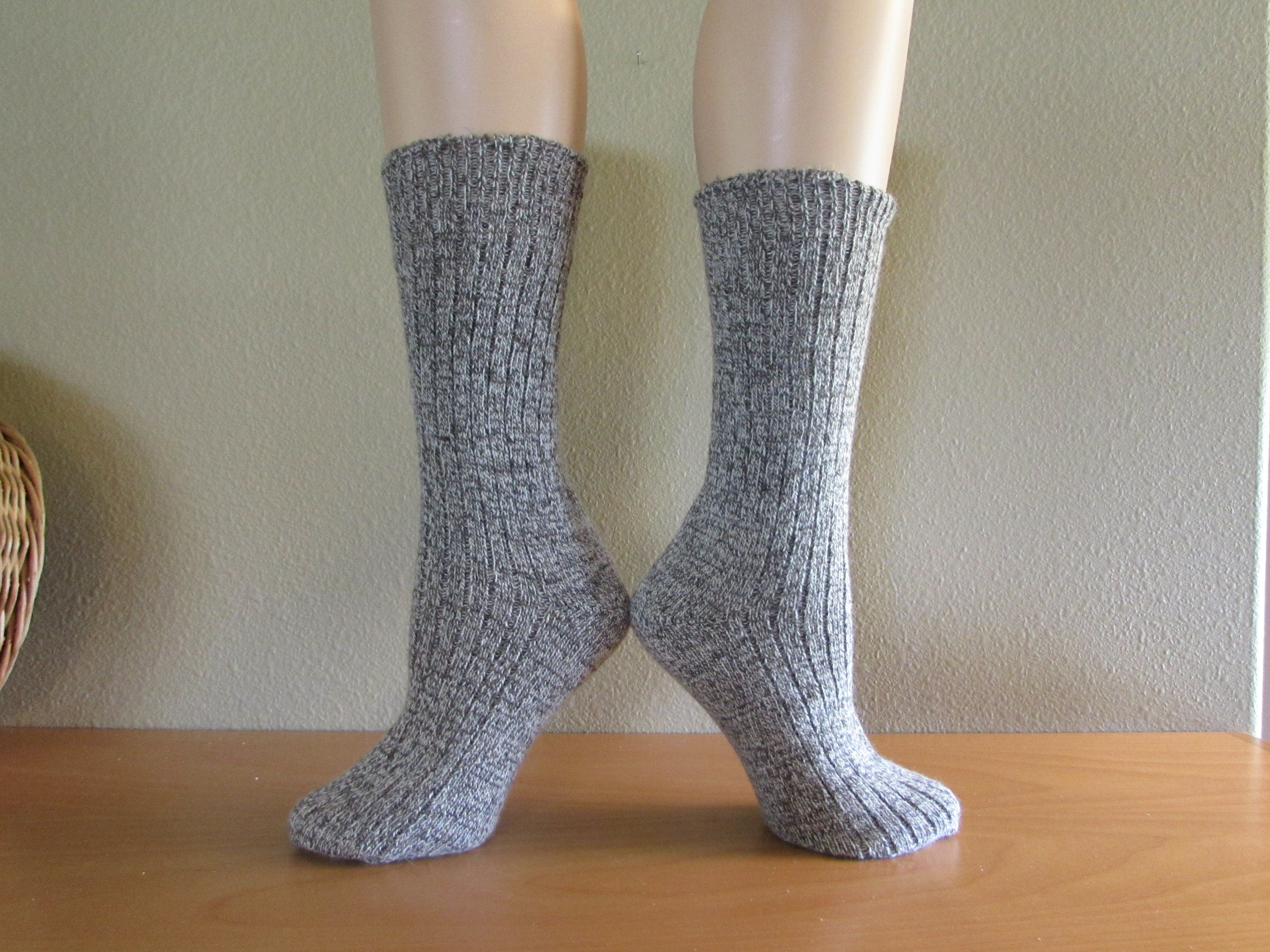 Winter Warm Wool and Angora Socks, Made with Twist Merino wool and Angora Yarn