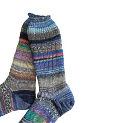 Scrappy Colorful Wool Socks, Gift Socks Women, Wool Socks Women, Thick Wool Socks, Colorful Wool Socks, Winter Socks, Handknit