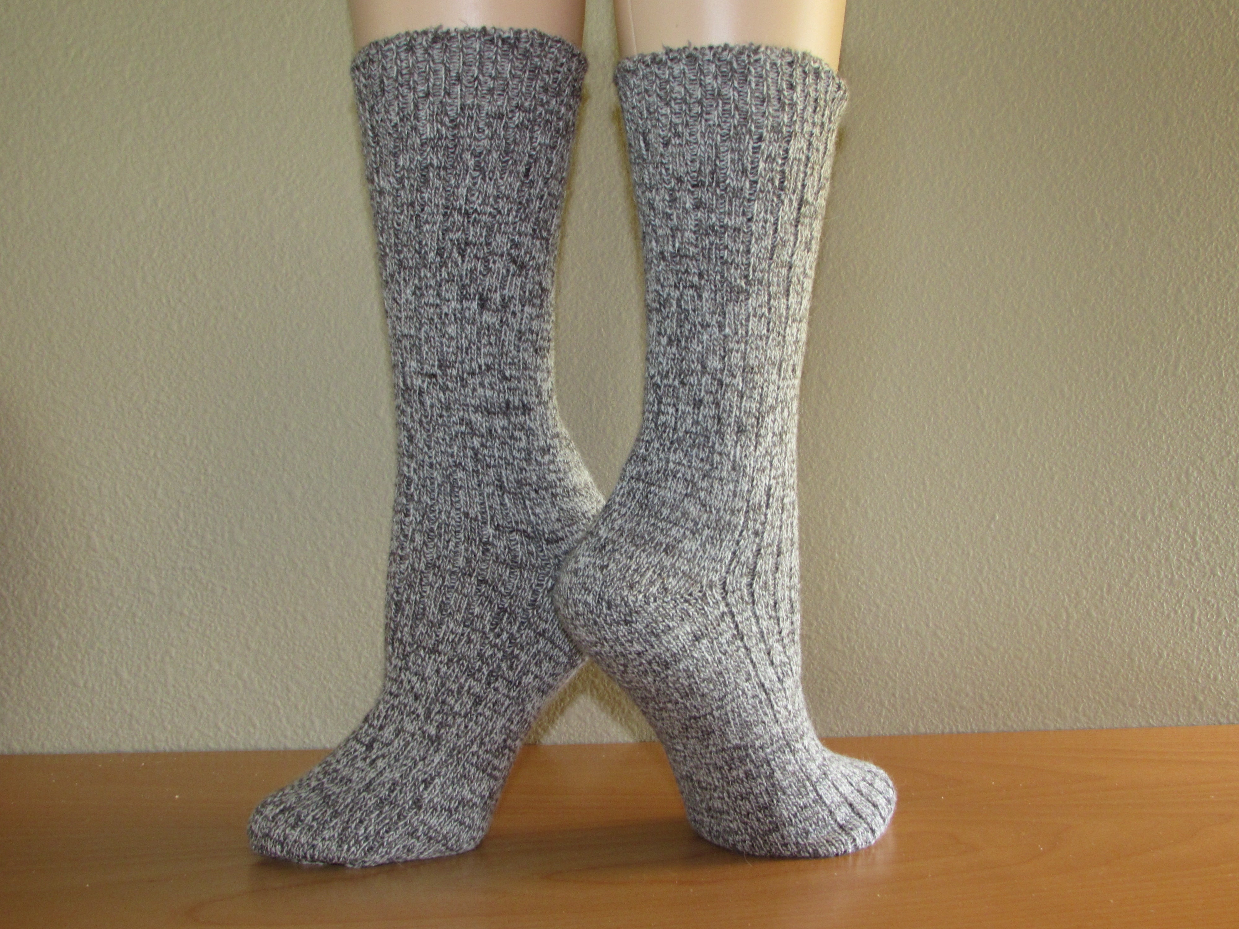 Winter Warm Wool and Angora Socks, Made with Twist Merino wool and Angora Yarn