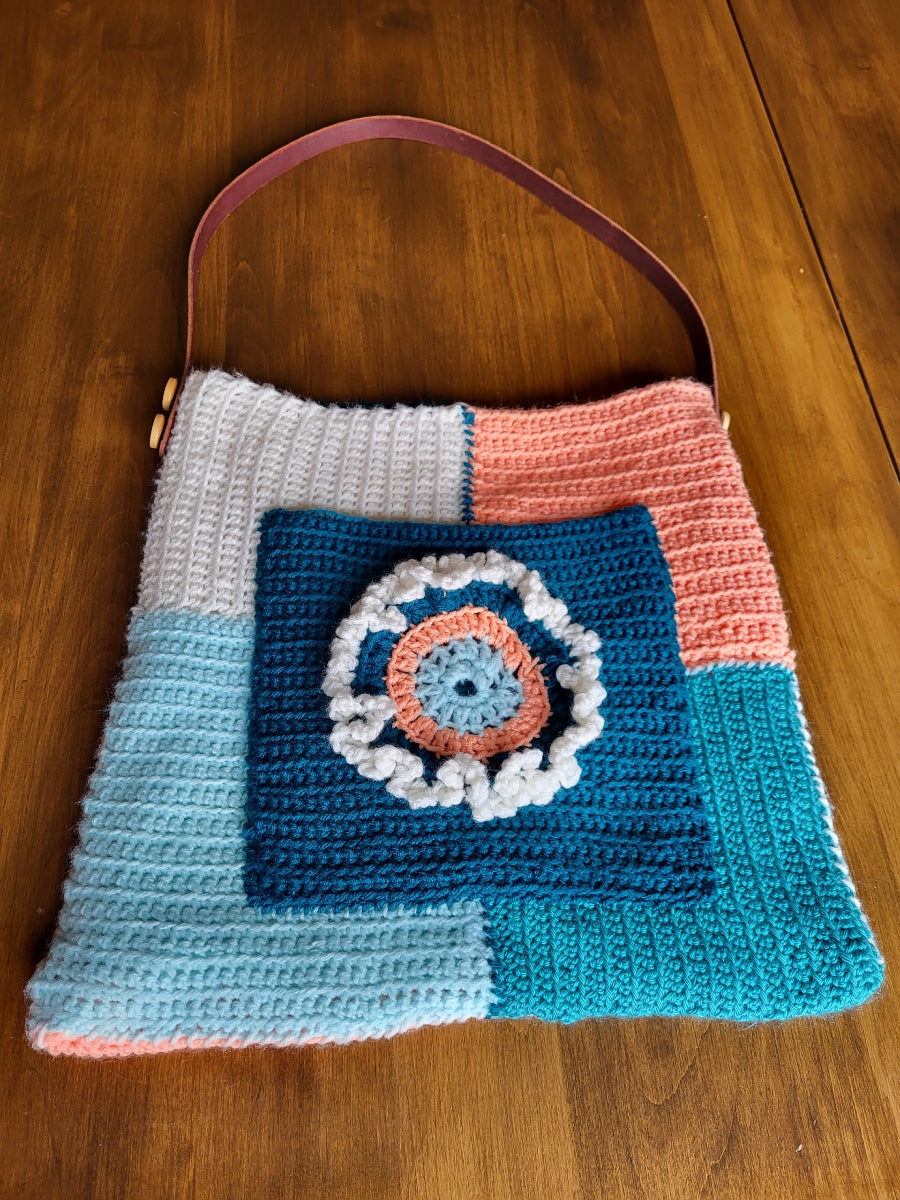 Crochet Stylish Bag, BoHo Style Bag, Handmade Crochet Bag