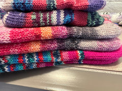 Custom Dyed Wool Socks,Thick Wool Socks, Colorful Wool Socks, Handknit