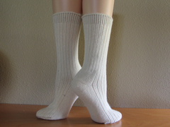 Wool Angora Socks - Handcrafted Warmth for Chilly Days - Thoughtful Gift for Her