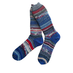 Scrappy Colorful Wool Socks,  Thick Wool Socks, Colorful Wool Socks