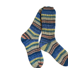 Men's Striped Wool Socks, Thick Wool Socks, Colorful Wool Socks, Winter Socks, Handknit