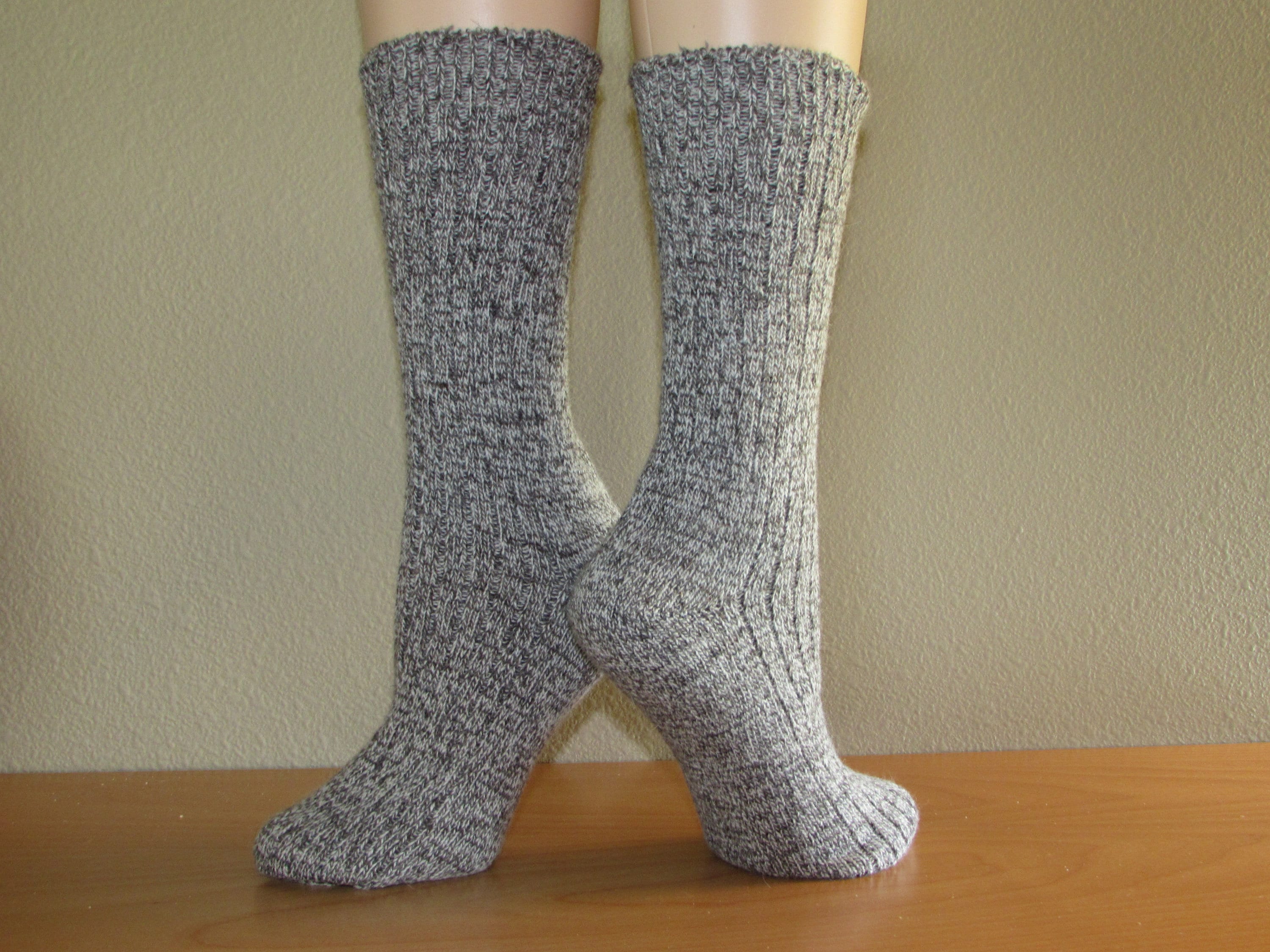 Winter Warm Wool and Angora Socks, Made with Twist Merino wool and Angora Yarn