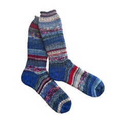 Scrappy Colorful Wool Socks,  Thick Wool Socks, Colorful Wool Socks