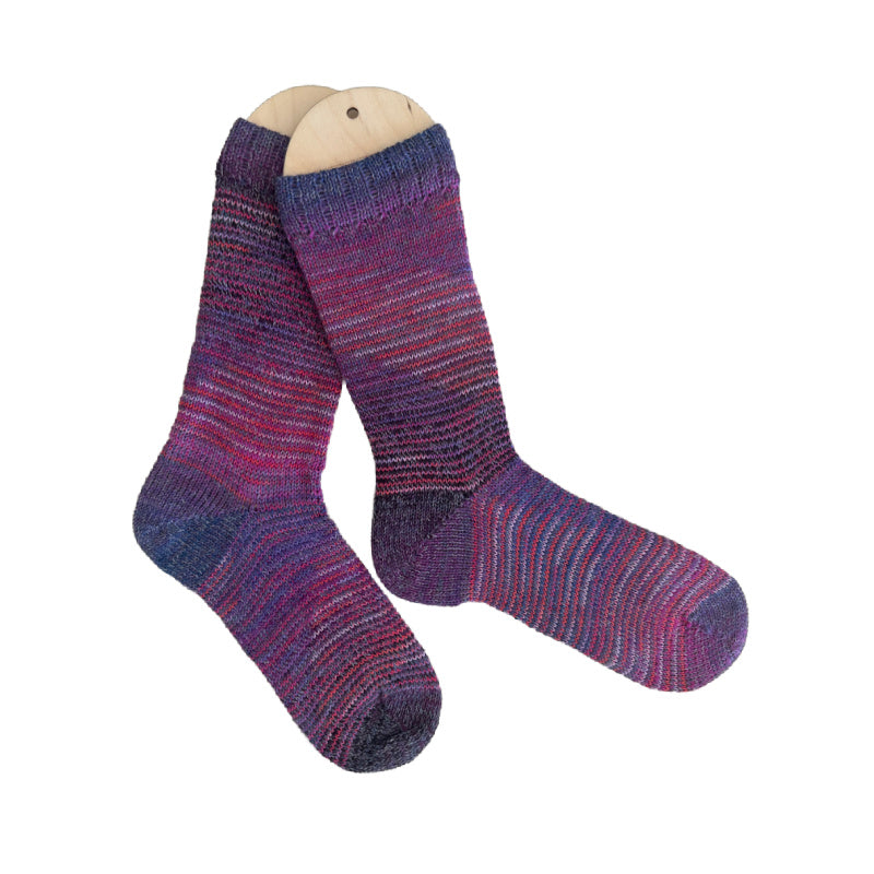 Colorful Silky Soft Alpaca and Wool Handmade Socks, Exotic Fiber Handknit Socks Unique Gifts