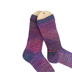 Colorful Silky Soft Alpaca and Wool Handmade Socks, Exotic Fiber Handknit Socks Unique Gifts