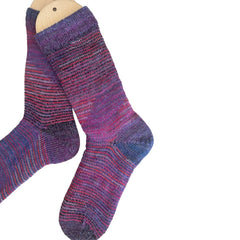 Colorful Silky Soft Alpaca and Wool Handmade Socks, Exotic Fiber Handknit Socks Unique Gifts