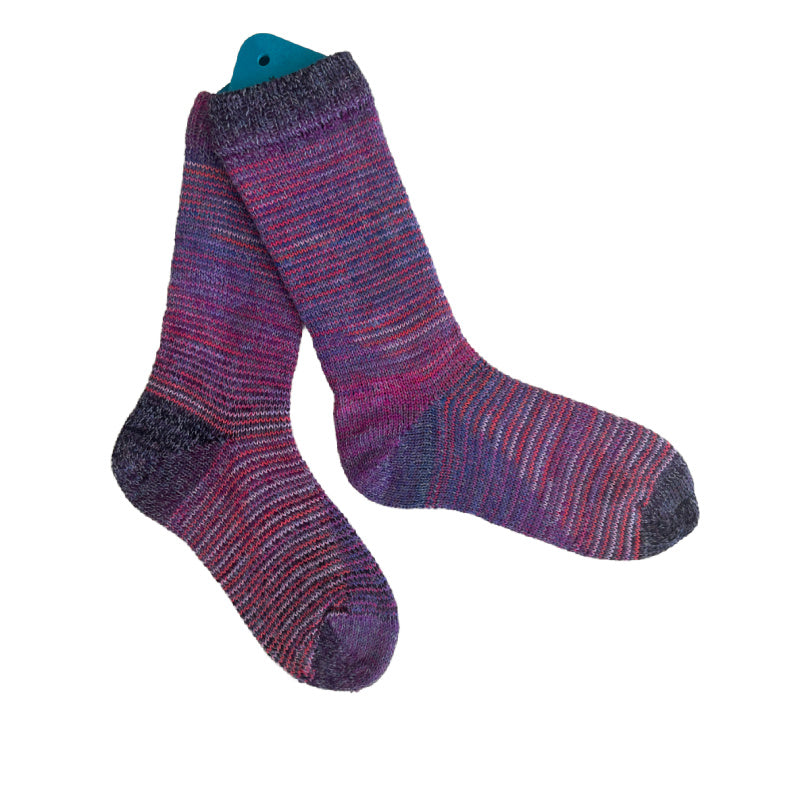 Colorful Silky Soft Alpaca and Wool Handmade Socks, Exotic Fiber Handknit Socks Unique Gifts