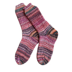 Exotic Fiber Handknit Socks Unique Gifts, Alpaca and Wool Handmade Socks, Winter Wool Socks