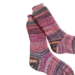 Exotic Fiber Handknit Socks Unique Gifts, Alpaca and Wool Handmade Socks, Winter Wool Socks