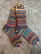 Colorful alpaca socks, luxurious and fun socks for comfort at home, ideal gift for sock lovers and nature enthusiasts