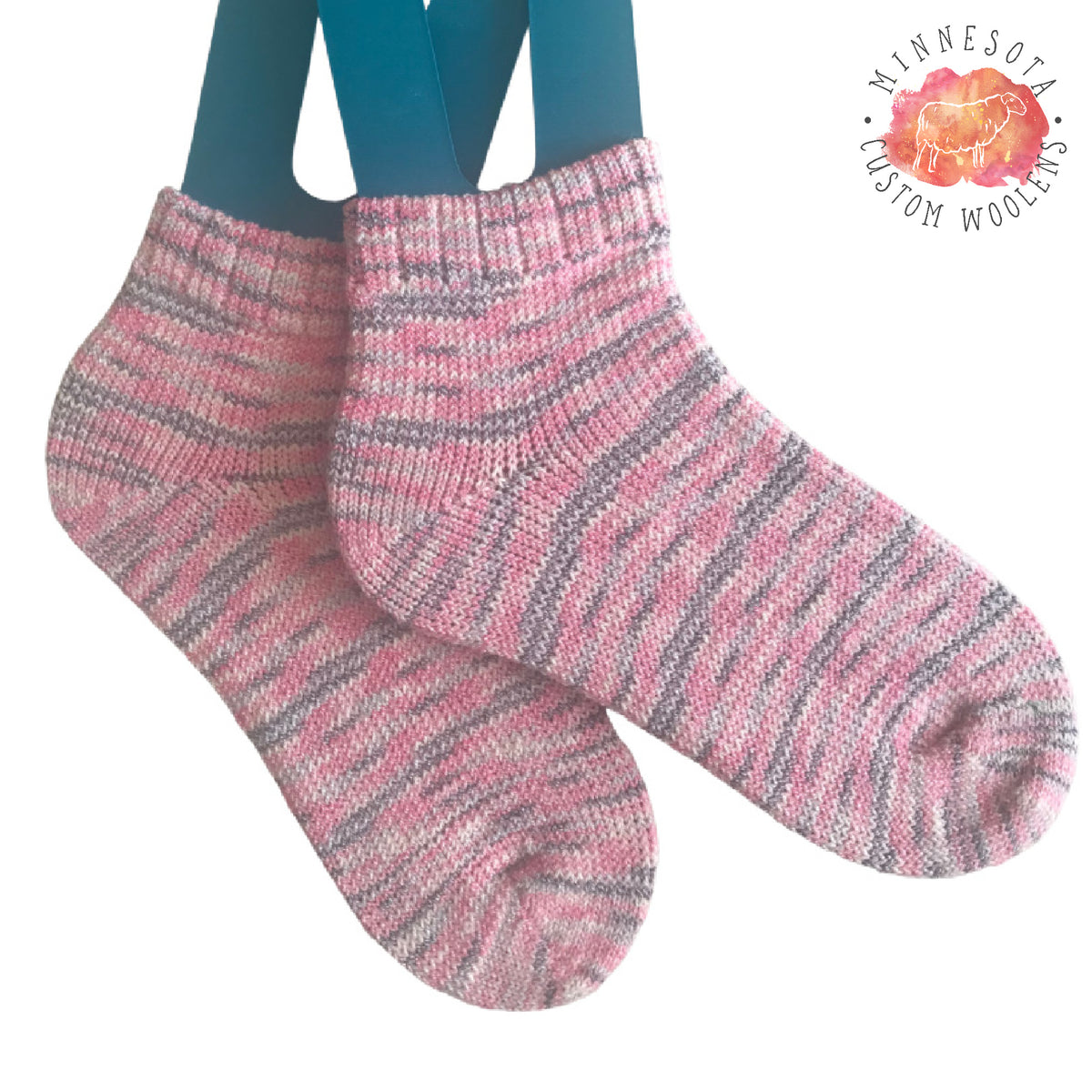 Shortie Summer Hand Made Cotton, Wool Socks, Sandal Socks, Handmade Womens Socks, Handknit Socks, Unique Gift Socks Women,  Womens Wool Sock
