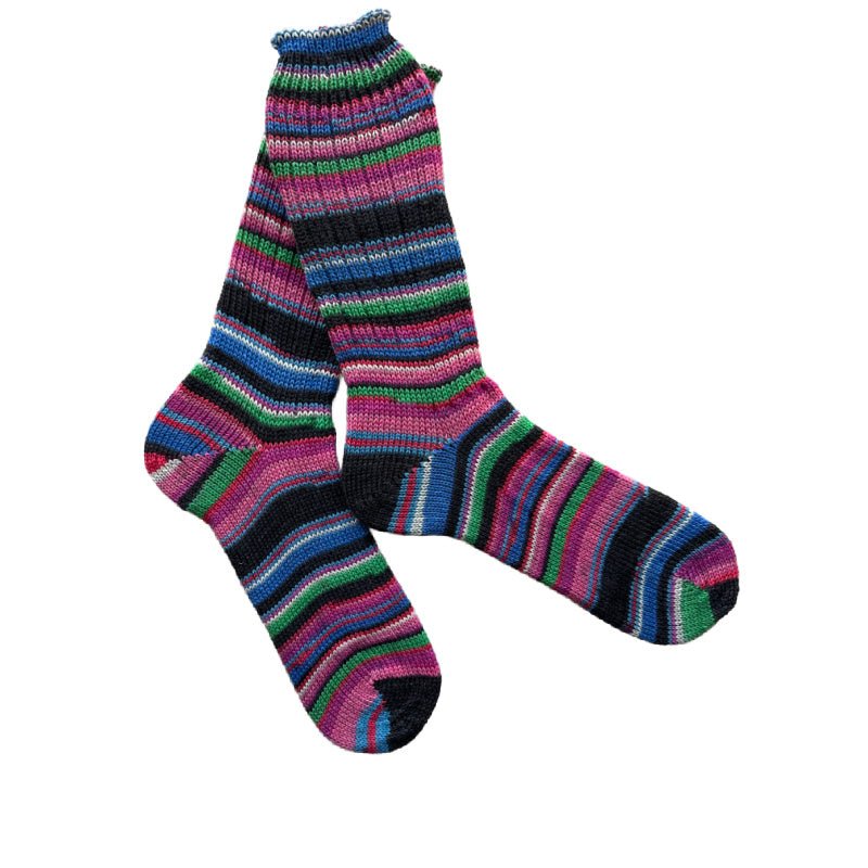 Colorful Striped Wool Socks, Thick Wool Socks, Colorful Wool Socks, Winter Socks, Handknit (Copy)