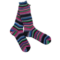 Colorful Striped Wool Socks, Thick Wool Socks, Colorful Wool Socks, Winter Socks, Handknit (Copy)