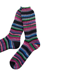 Colorful Striped Wool Socks, Thick Wool Socks, Colorful Wool Socks, Winter Socks, Handknit (Copy)