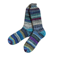 Scrappy Colorful Wool Socks,  Thick Wool Socks, Colorful Wool Socks