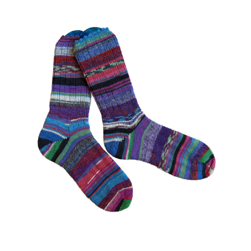 Scrappy Handmade Wool Socks, Luxuriously Soft Knitted Socks for Everyday Comfort, Thoughtful Gift for Friends and Family