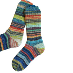 Scrappy Frankenstein Wool Socks, Whimsical Patterns, Ideal for Cold Days and Cozy Nights, Quirky Gift for Friends & Family