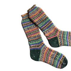 Merino Wool Socks Handmade, Luxurious Soft Woolen Socks for Warmth, Unique Cozy Socks Gift for Her