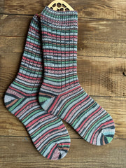 Hand-Knitted Socks, Cozy Woolen Accessories for Cold Weather, Perfect Gift for Her Birthdays or Holidays