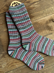 Hand-Knitted Socks, Cozy Woolen Accessories for Cold Weather, Perfect Gift for Her Birthdays or Holidays