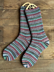 Hand-Knitted Socks, Cozy Woolen Accessories for Cold Weather, Perfect Gift for Her Birthdays or Holidays