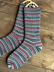 Hand-Knitted Socks, Cozy Woolen Accessories for Cold Weather, Perfect Gift for Her Birthdays or Holidays