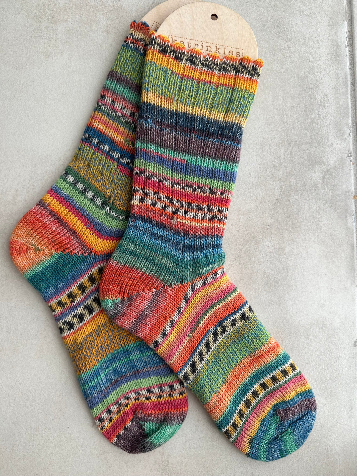 Handmade Scrappy Wool Socks, Luxuriously Soft Knitted Socks for Everyday Comfort, Thoughtful Gift for Friends and Family