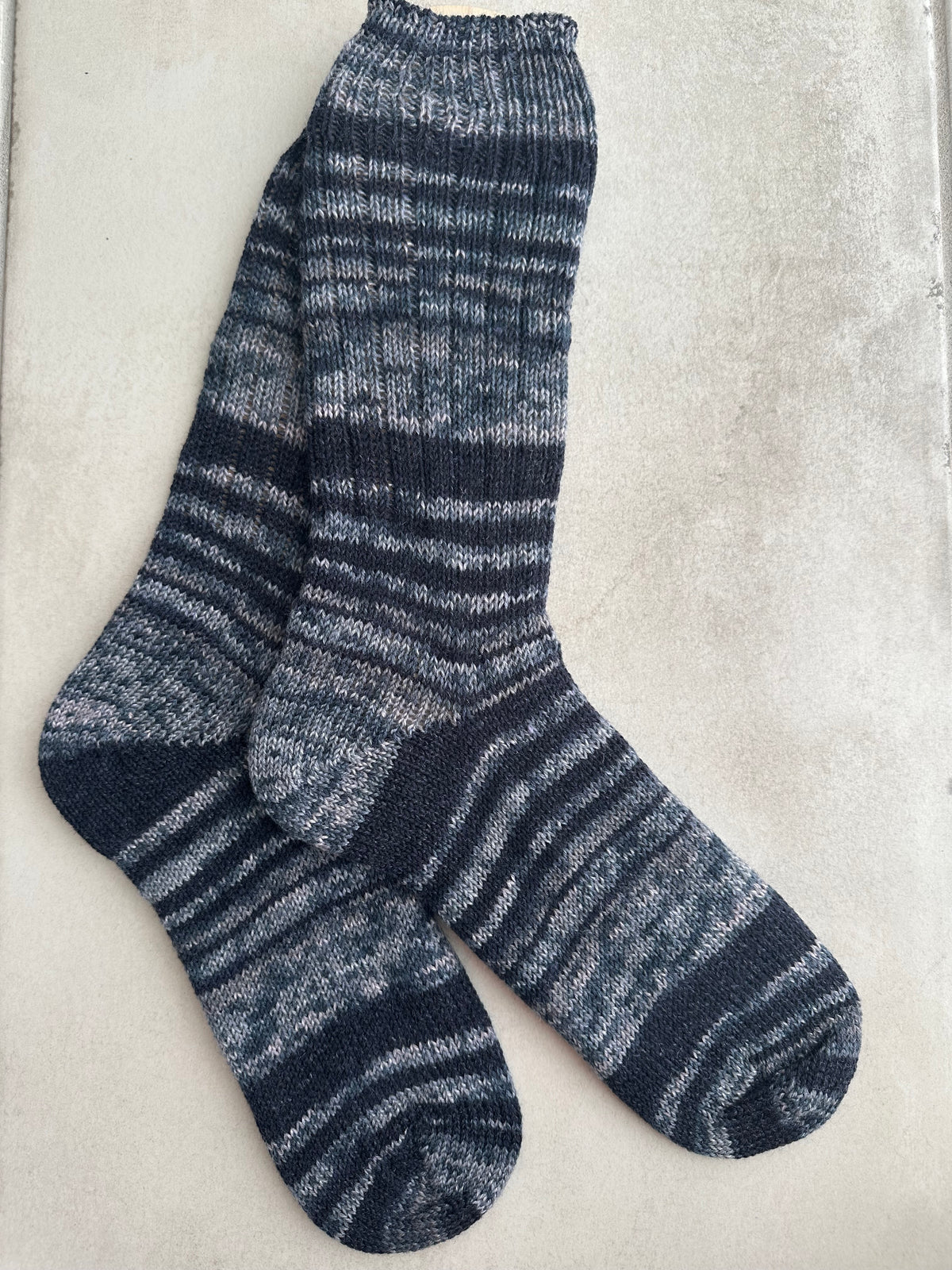 Hand-Knitted Socks, Cozy Woolen Accessories for Cold Weather, Perfect Gift for His Birthdays or Holidays