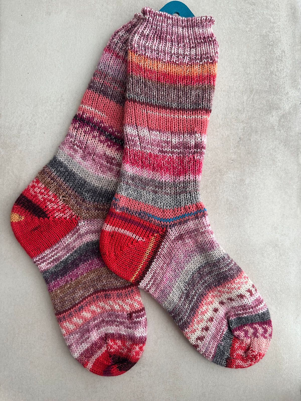 Scrappy Merino Wool Socks Handmade, Luxurious Soft Woolen Socks for Warmth, Unique Cozy Socks Gift for Her