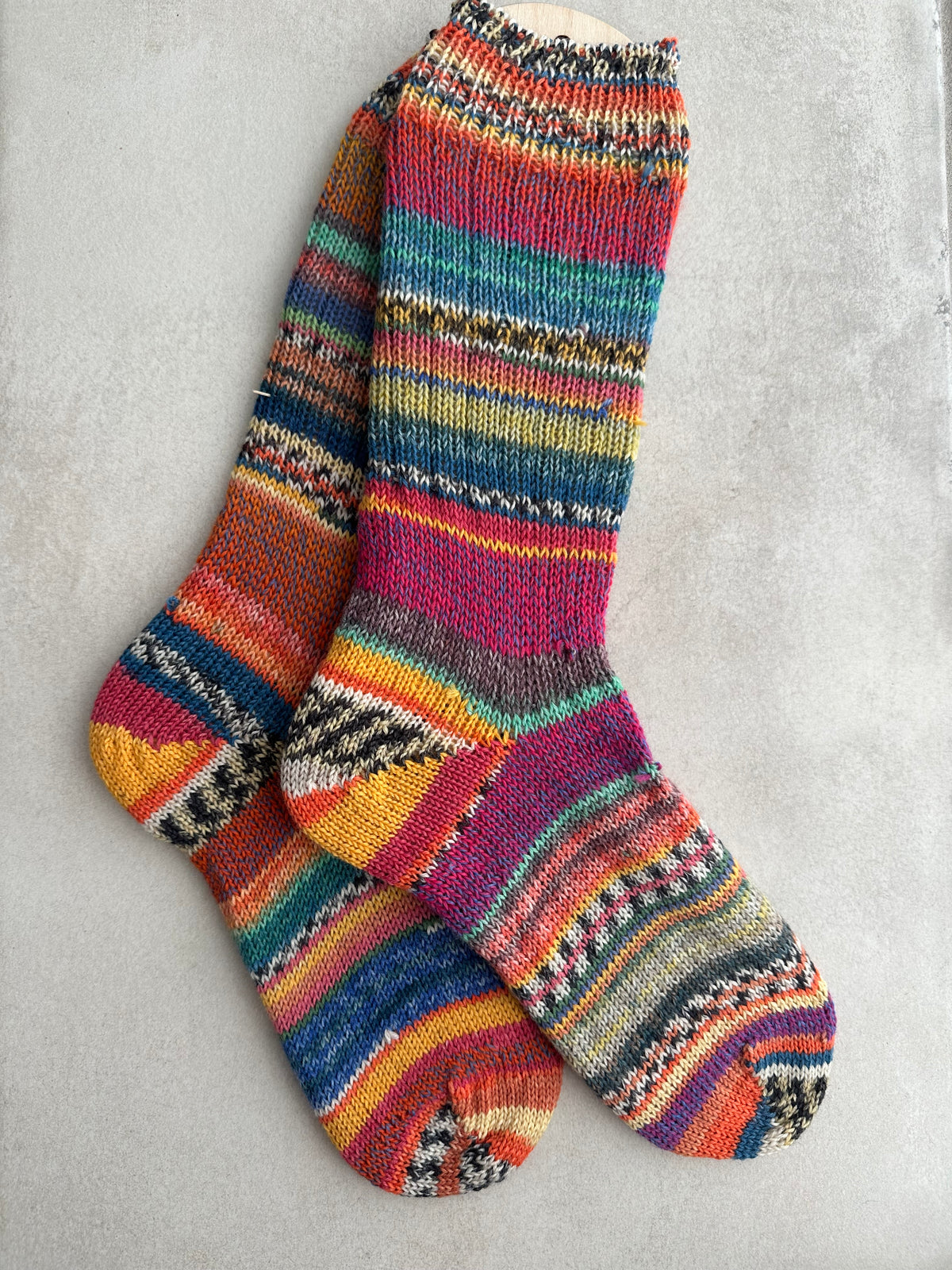 Scrappy Merino Wool Socks Handmade, Luxurious Soft Woolen Socks for Warmth, Unique Cozy Socks Gift for Her