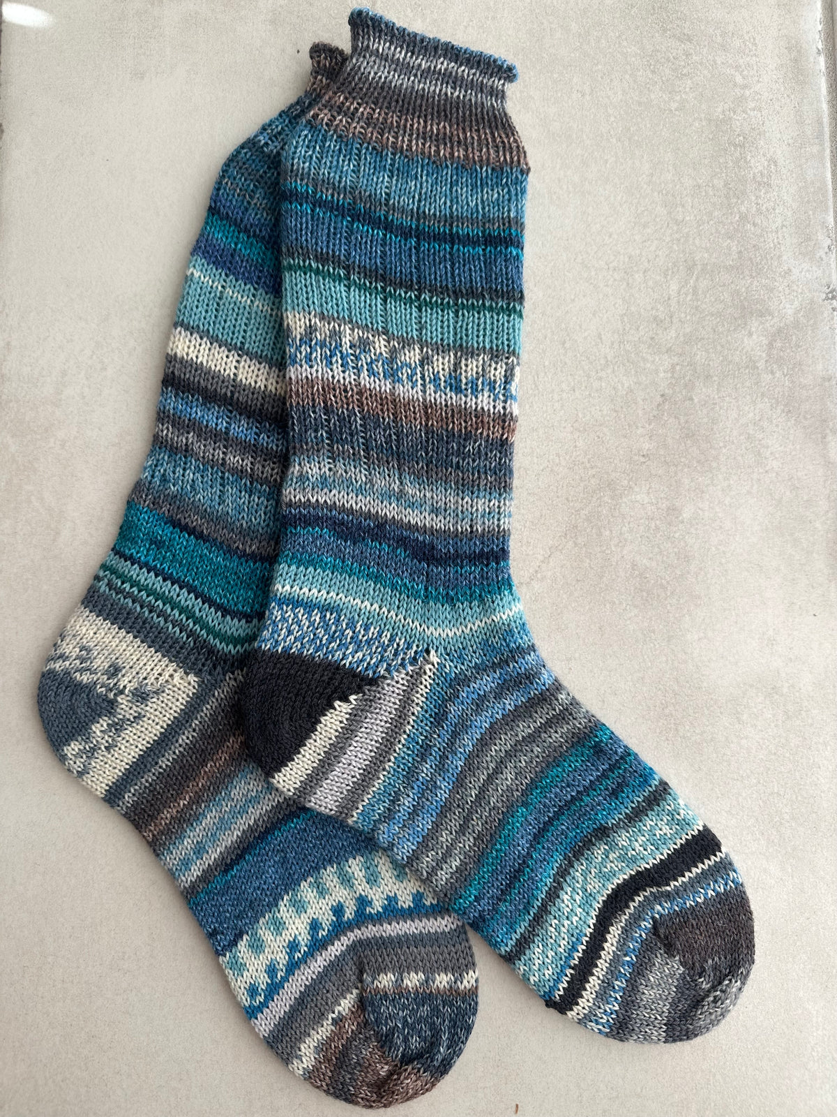 Scrappy Merino Wool Socks Handmade, Luxurious Soft Woolen Socks for Warmth, Unique Cozy Socks Gift for Her
