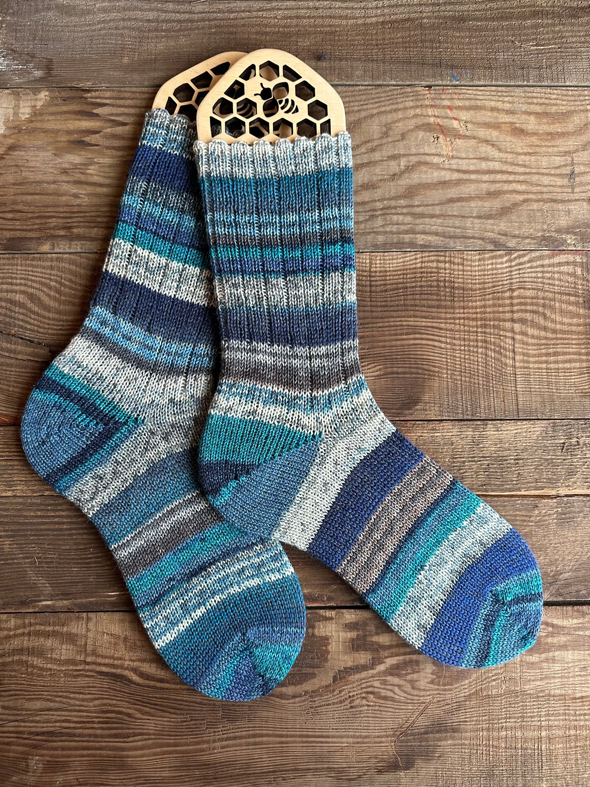 Luxuriously Scrappy Soft Knitted Socks for Everyday Comfort, Handmade Wool Socks, Thoughtful Gift for Friends and Family