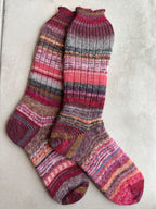 One of a Kind Scrappy Handmade Wool Socks - Soft, Warm & Colorful Winter Socks for Women