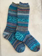 Whimsical Scrappy Handmade Wool Socks - Soft, Warm & Colorful Winter Socks for Women